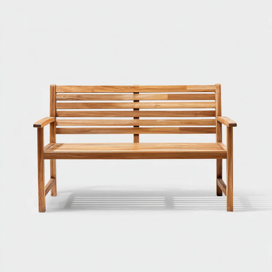 Ławka ogrodowa 2-osobowa Przyroda 120 x 63 x 91 cm lite drewno akacjowe drewna prostokątne